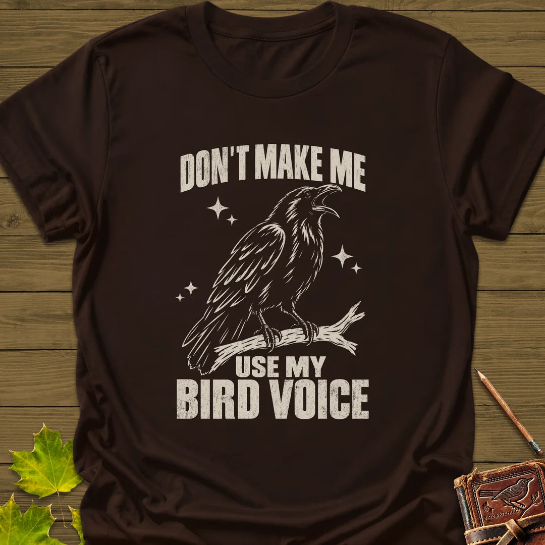 Bird Voice T-Shirt in Dark Chocolate