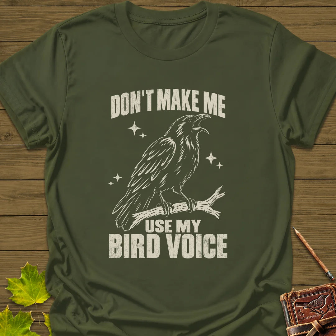 Bird Voice T-Shirt in Military Green