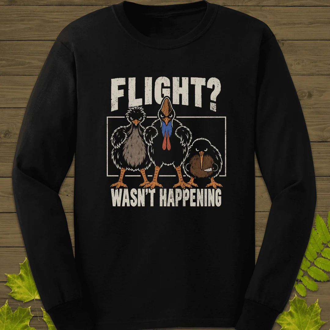 Flight Wasn't Happening Long Sleeve in Black