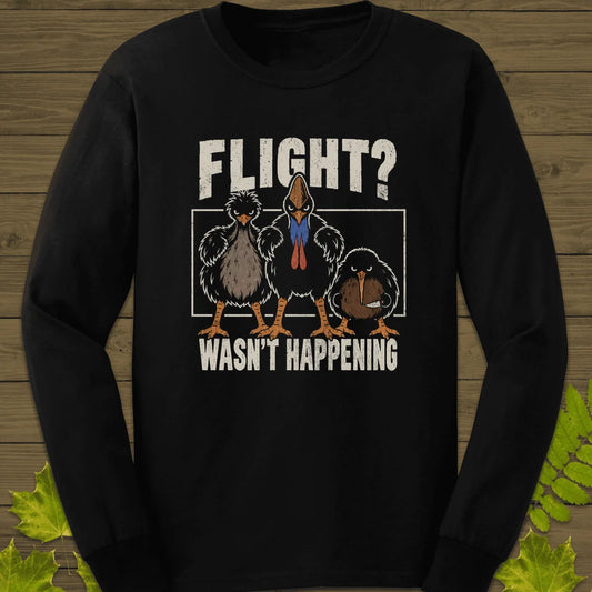 Flight Wasn't Happening Long Sleeve in Black