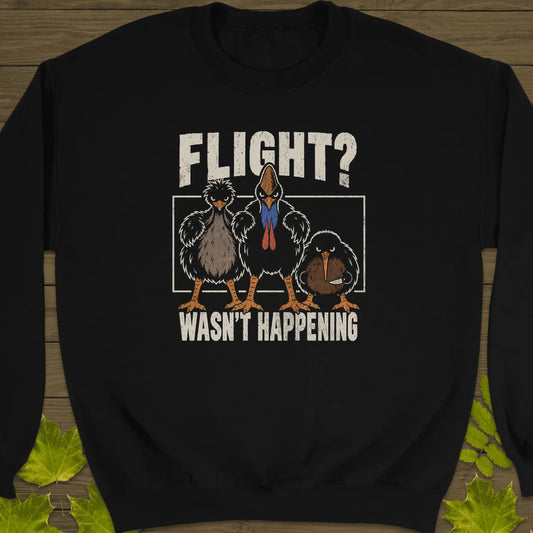 Flight Wasn't Happening Sweatshirt in Black