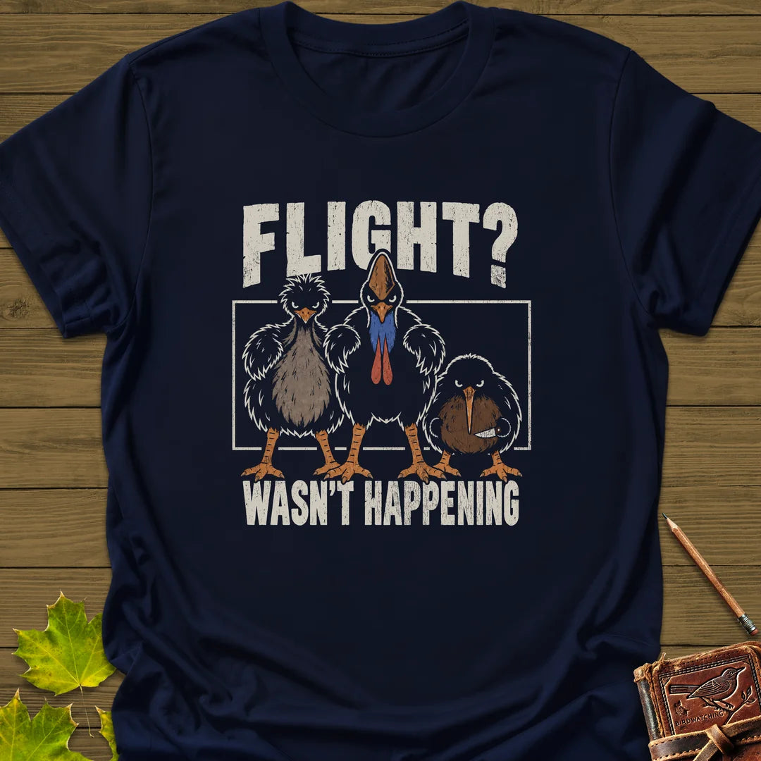 Flight Wasn't Happening T-Shirt in Navy