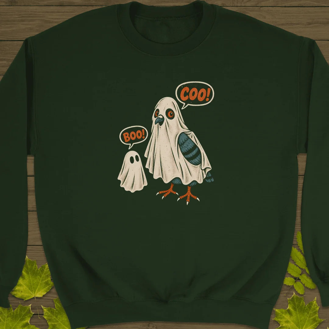 Boo And Coo Sweatshirt in Forest Green