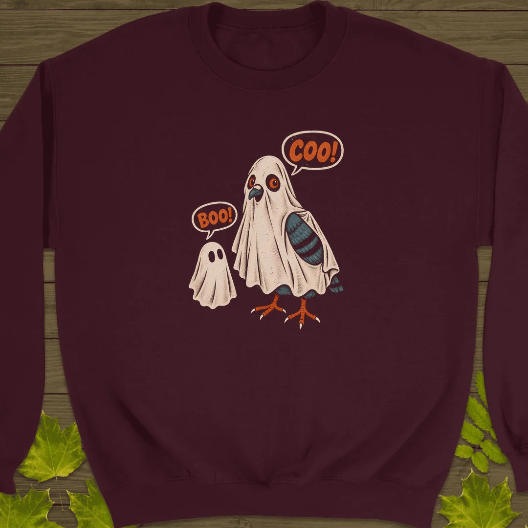 Boo And Coo Sweatshirt in Maroon