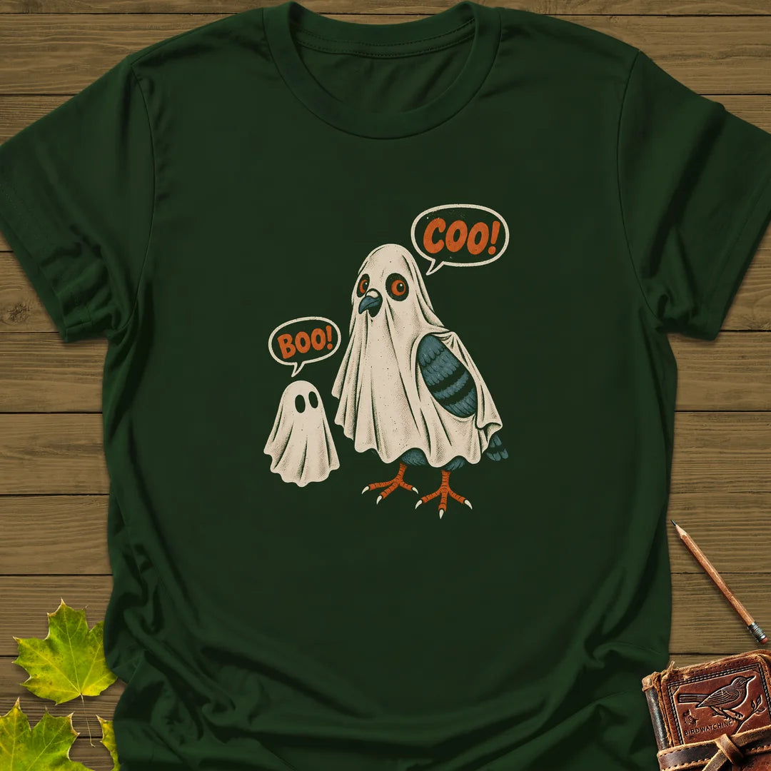 Boo And Coo T-Shirt in Forest Green