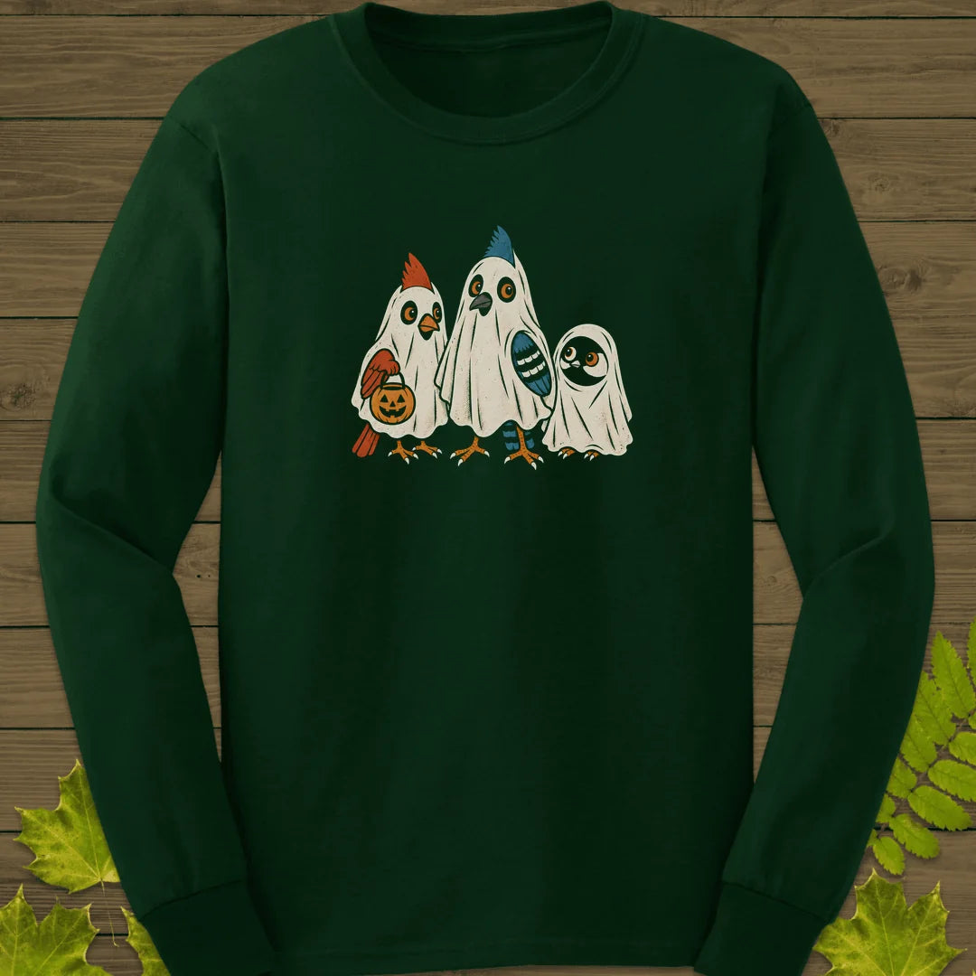 Ghost Flock Long Sleeve in Forest Green