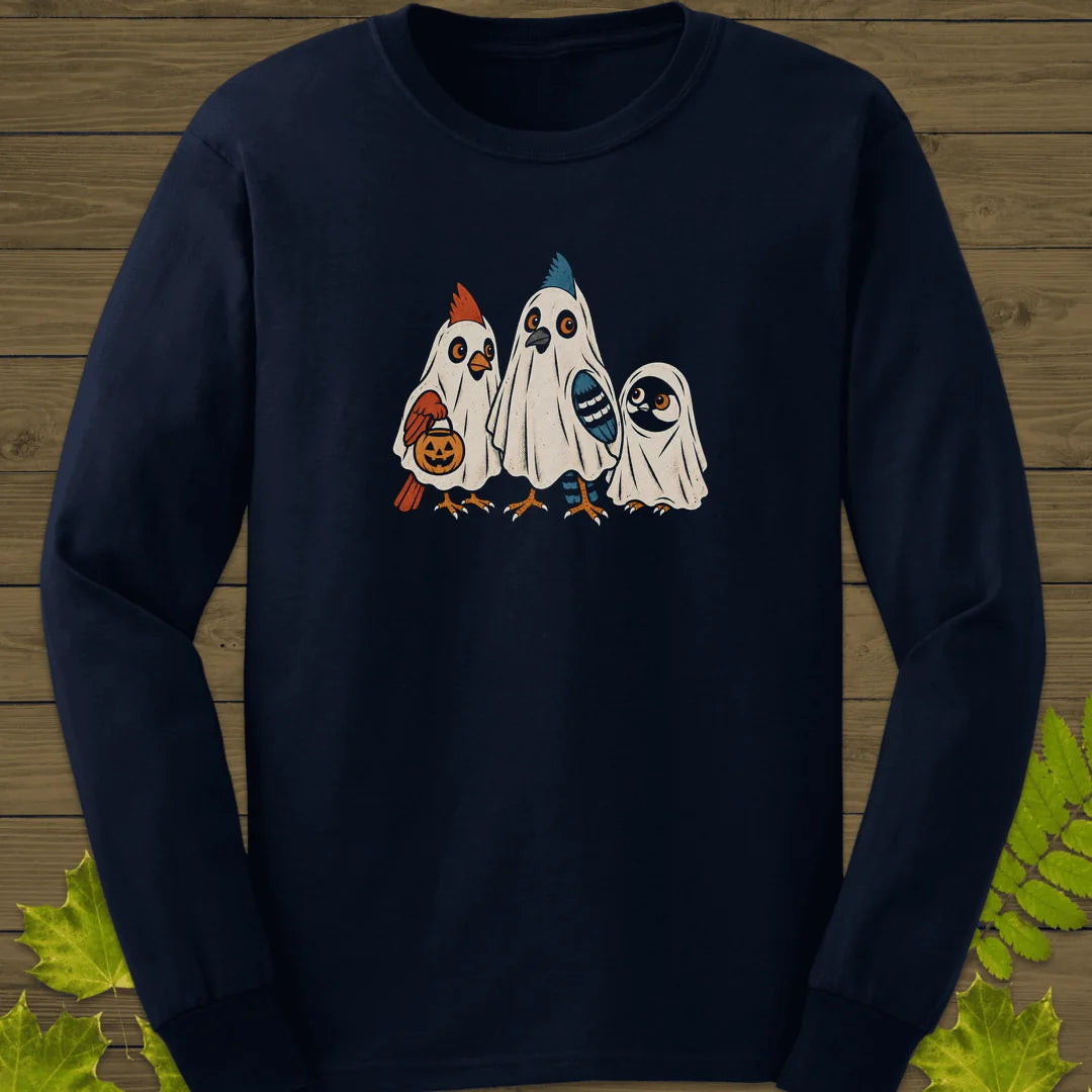 Ghost Flock Long Sleeve in Navy