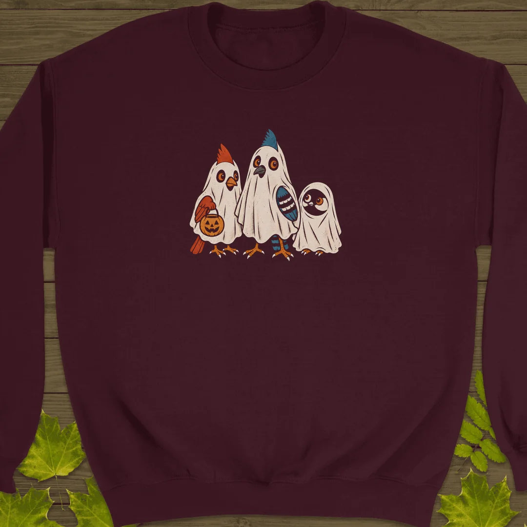 Ghost Flock Sweatshirt in Maroon