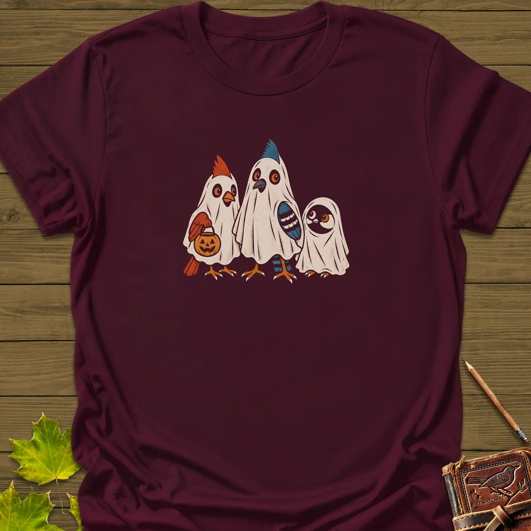 Ghost Flock T-Shirt in Maroon