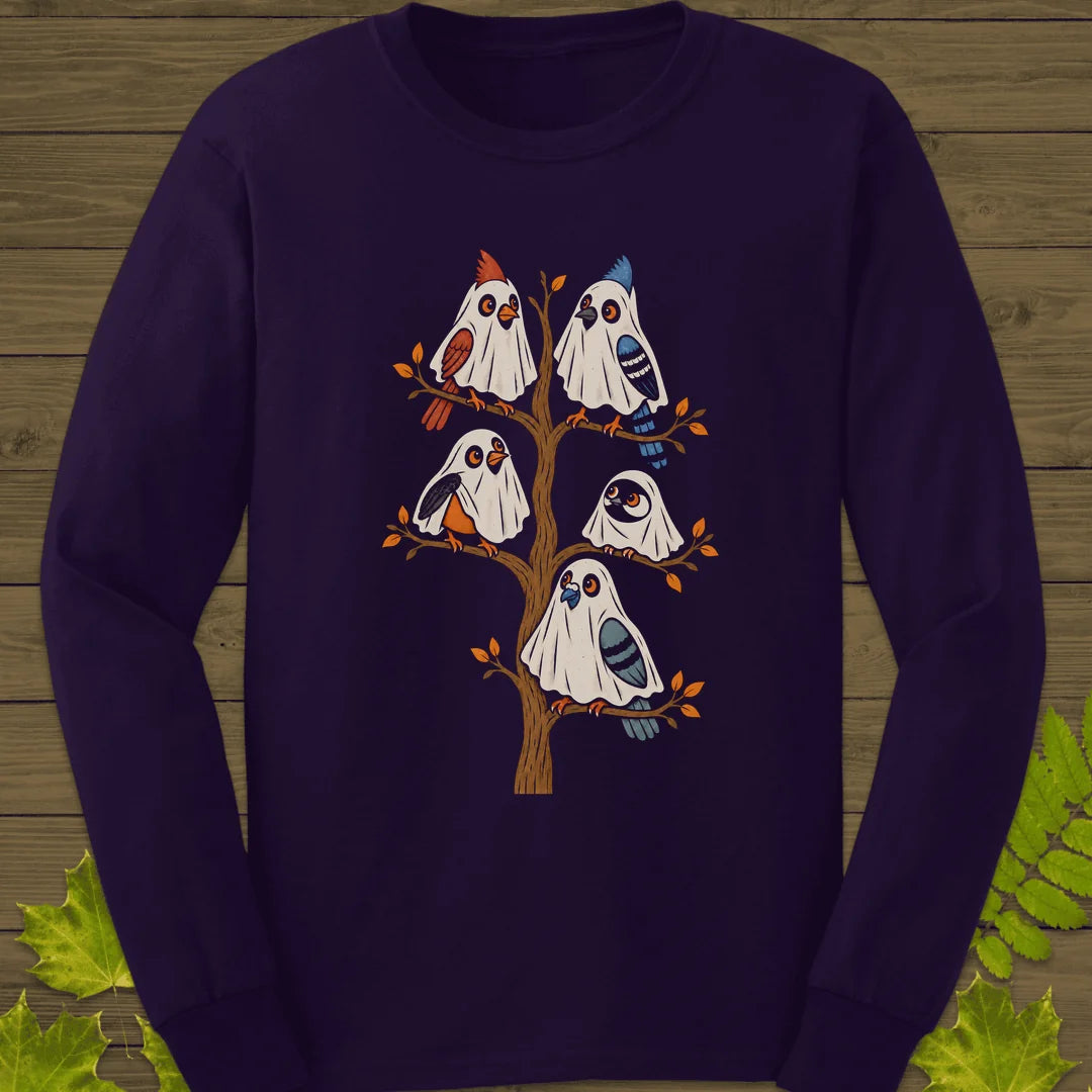 Ghost Bird Family Long Sleeve in Purple