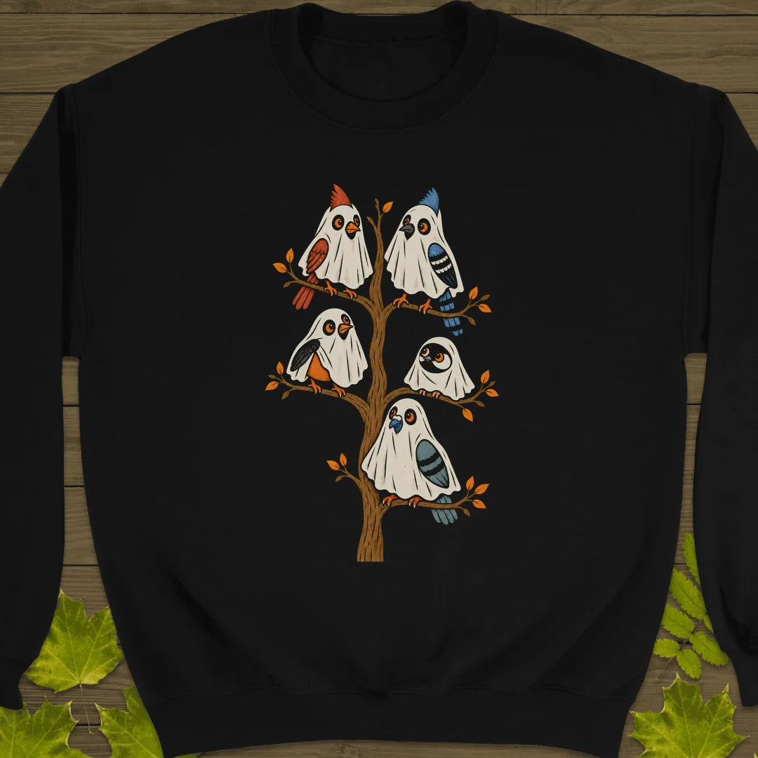 Ghost Bird Family Sweatshirt in Black