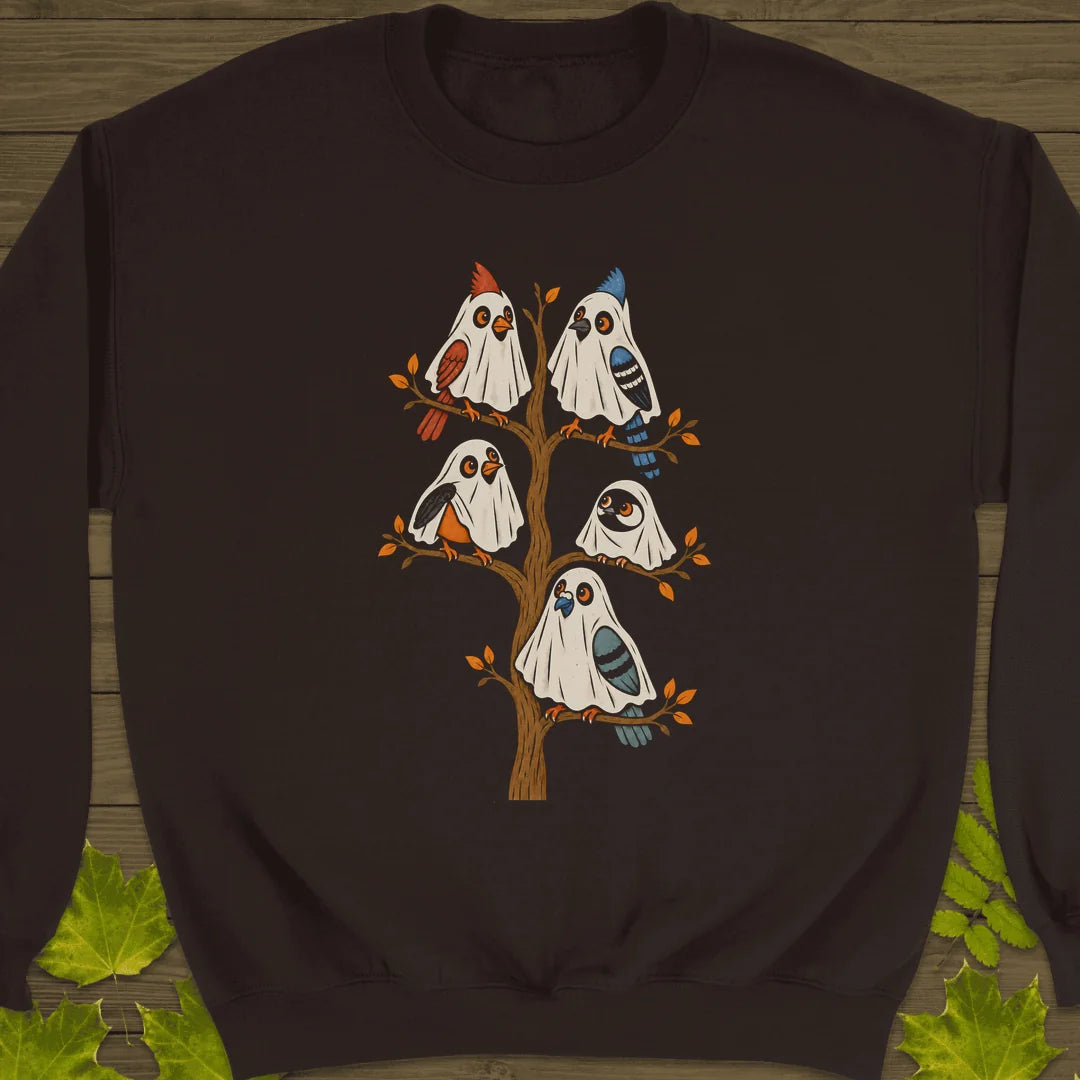 Ghost Bird Family Sweatshirt in Dark Chocolate