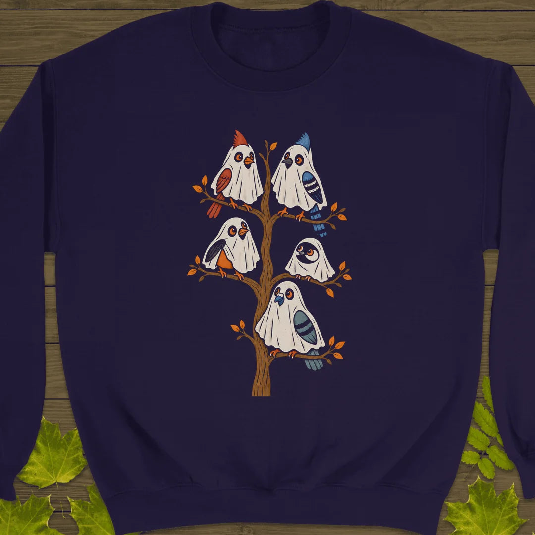 Ghost Bird Family Sweatshirt in Purple