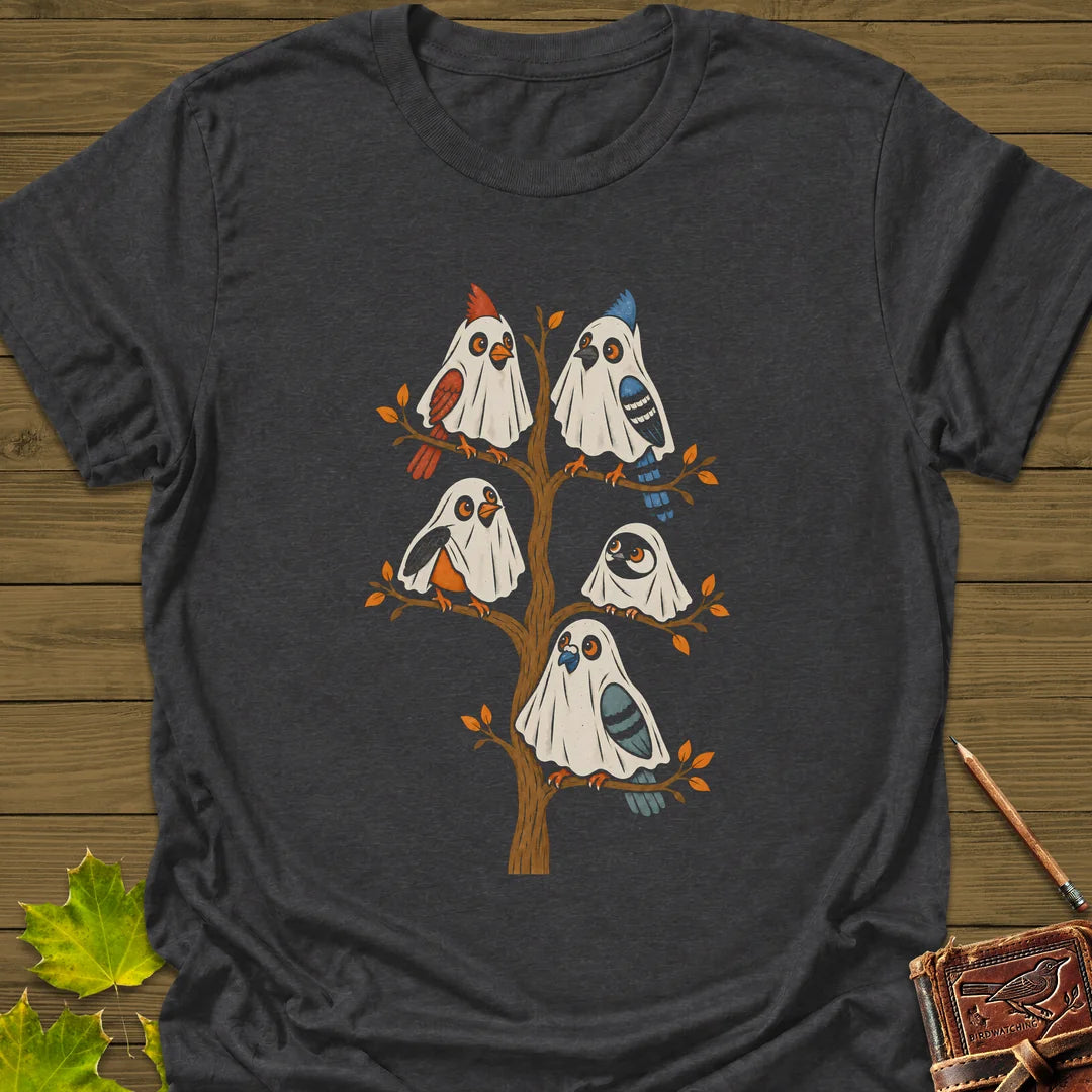 Ghost Bird Family T-Shirt in Dark Heather