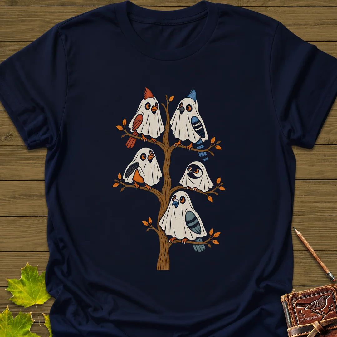 Ghost Bird Family T-Shirt in Navy