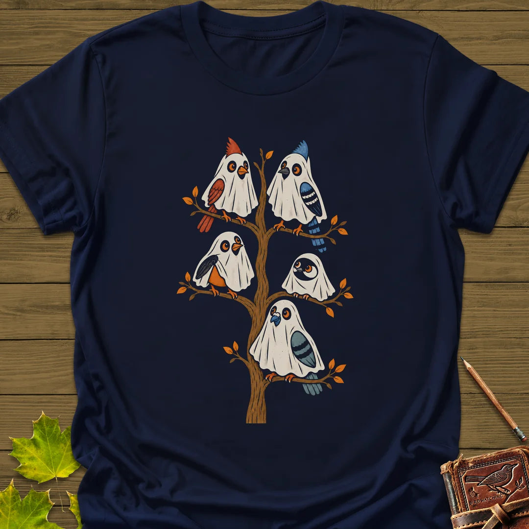 Ghost Bird Family T-Shirt in Navy