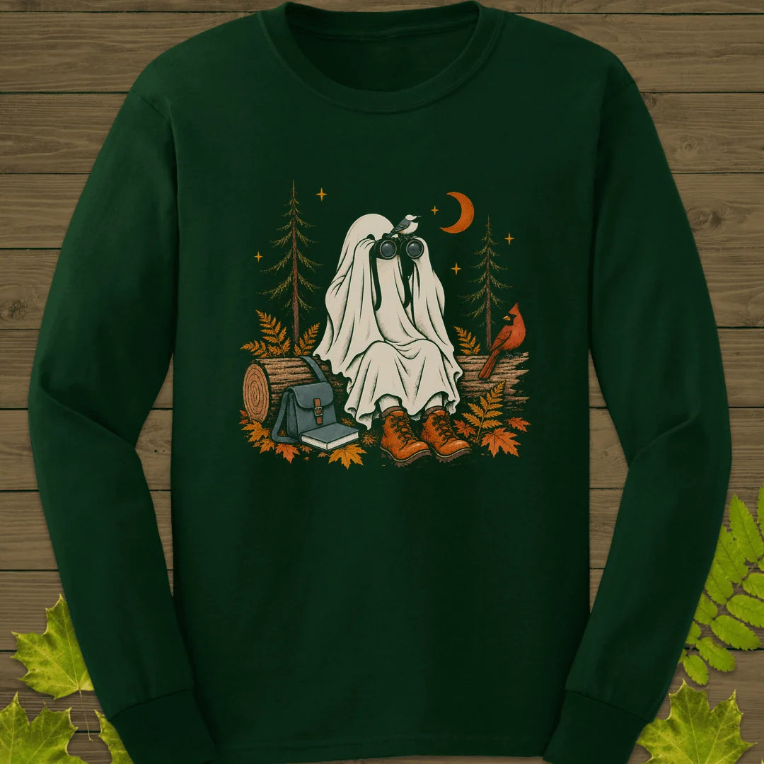 Ghost Birder Watch Long Sleeve in Forest Green