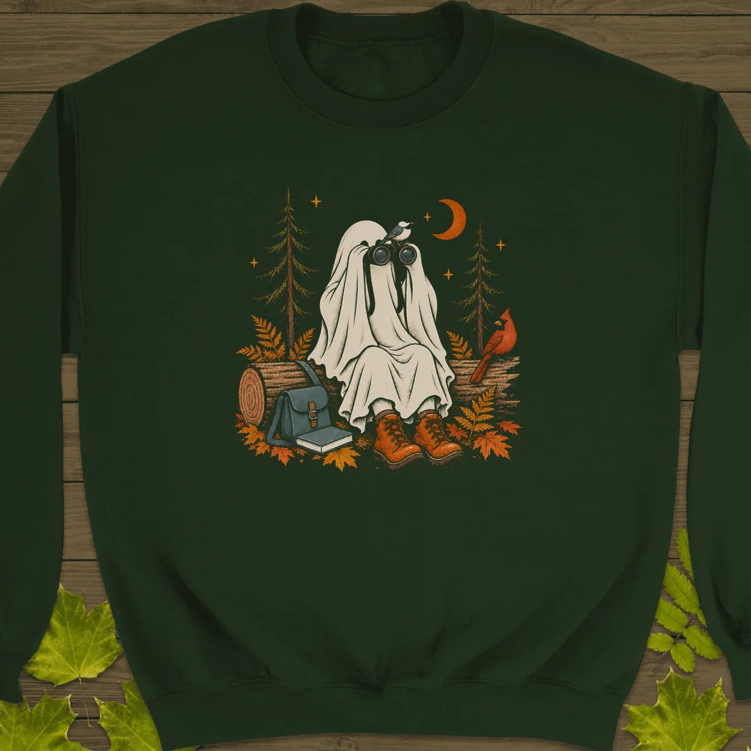 Ghost Birder Watch Sweatshirt in Forest Green