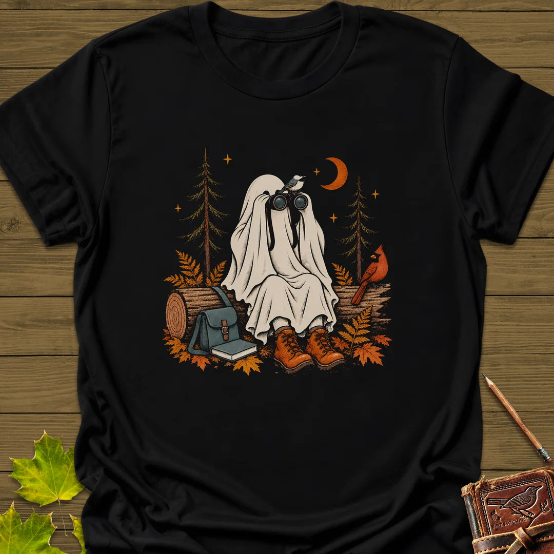Ghost Birder Watch T-Shirt in Black