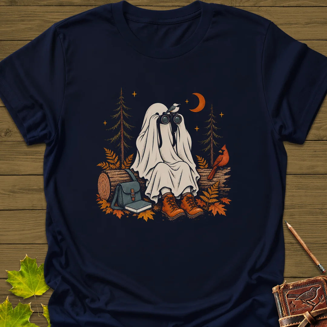 Ghost Birder Watch T-Shirt in Navy