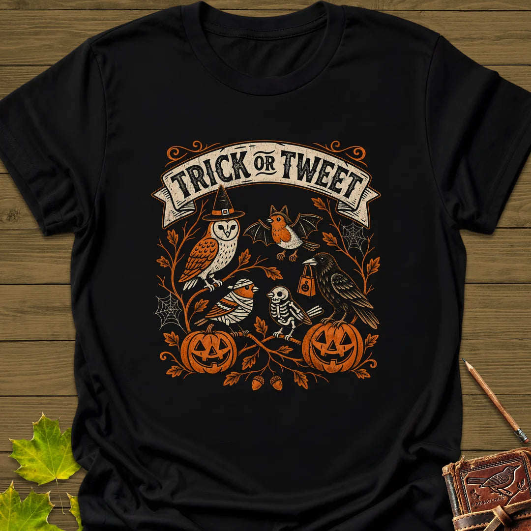 Trick Or Tweet T-Shirt in Black