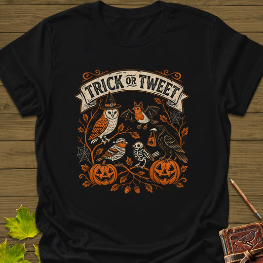 Trick Or Tweet T-Shirt in Black