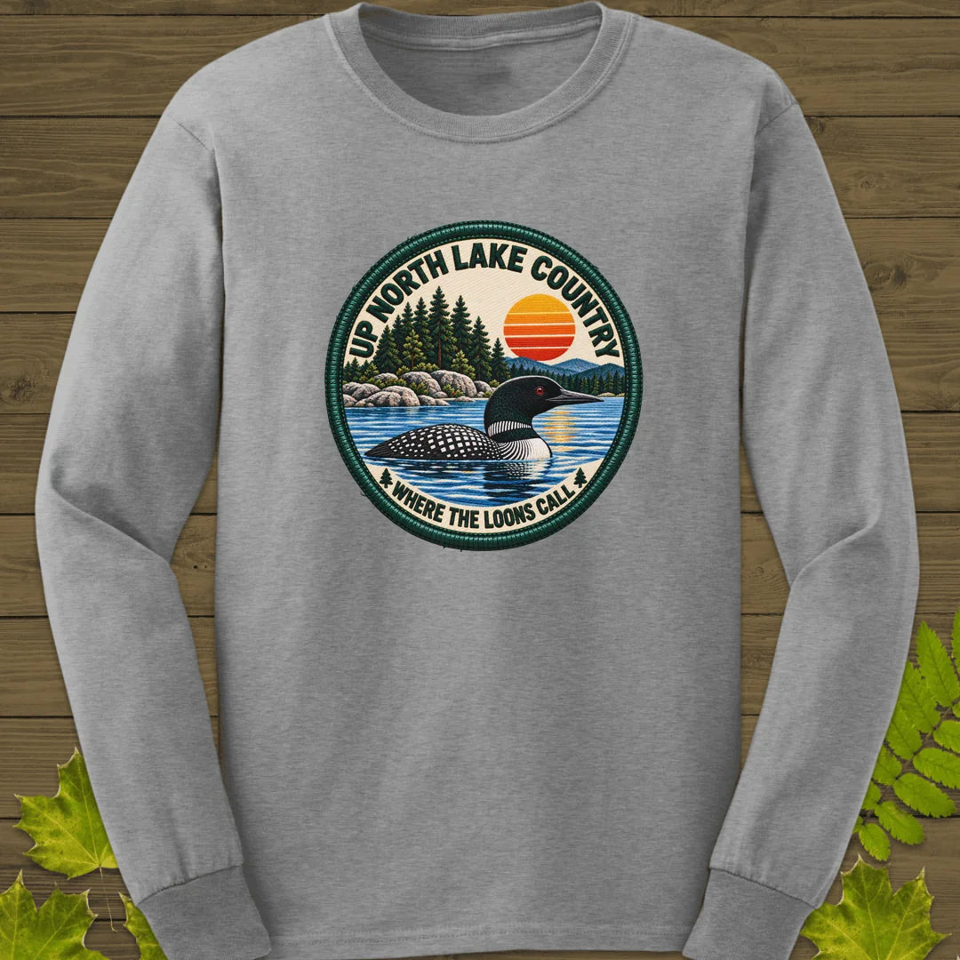 Where The Loons Call Long Sleeve in Sport Grey