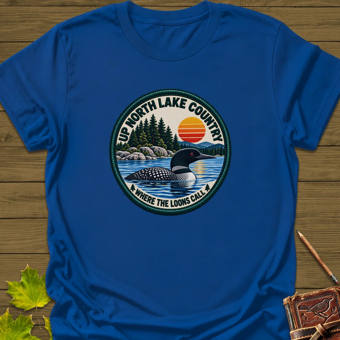 Where The Loons Call T-Shirt in Royal