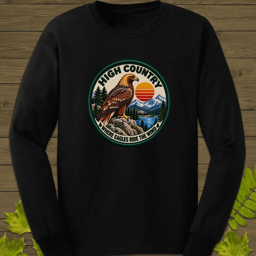 High Country Eagle Long Sleeve in Black