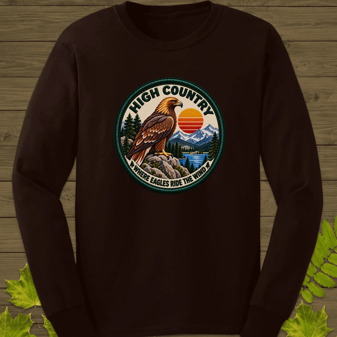 High Country Eagle Long Sleeve in Dark Chocolate