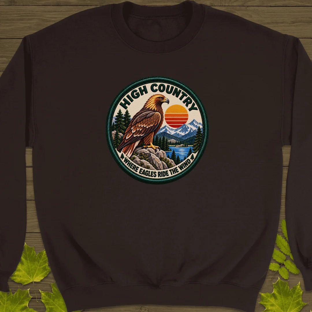 High Country Eagle Sweatshirt in Dark Chocolate