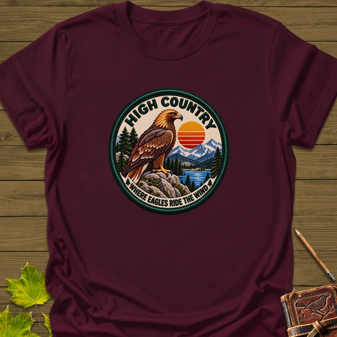 High Country Eagle T-Shirt in Maroon