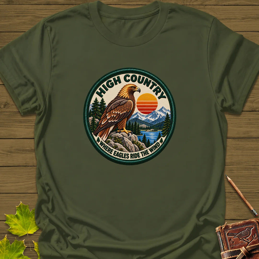 High Country Eagle T-Shirt in Military Green