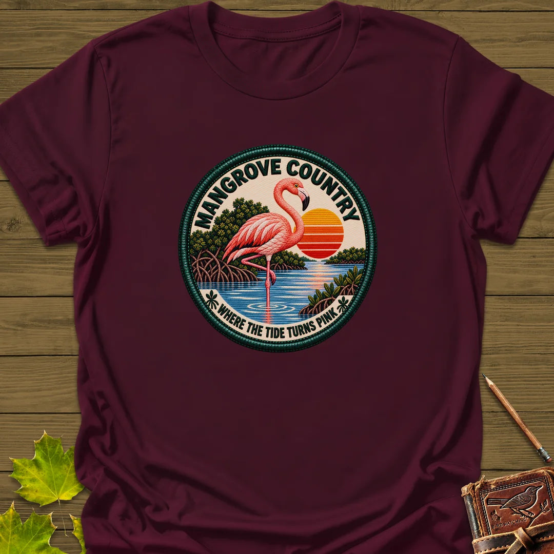 Mangrove Country T-Shirt in Maroon