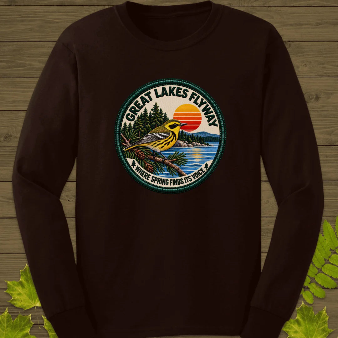 Great Lakes Flyway Long Sleeve in Dark Chocolate