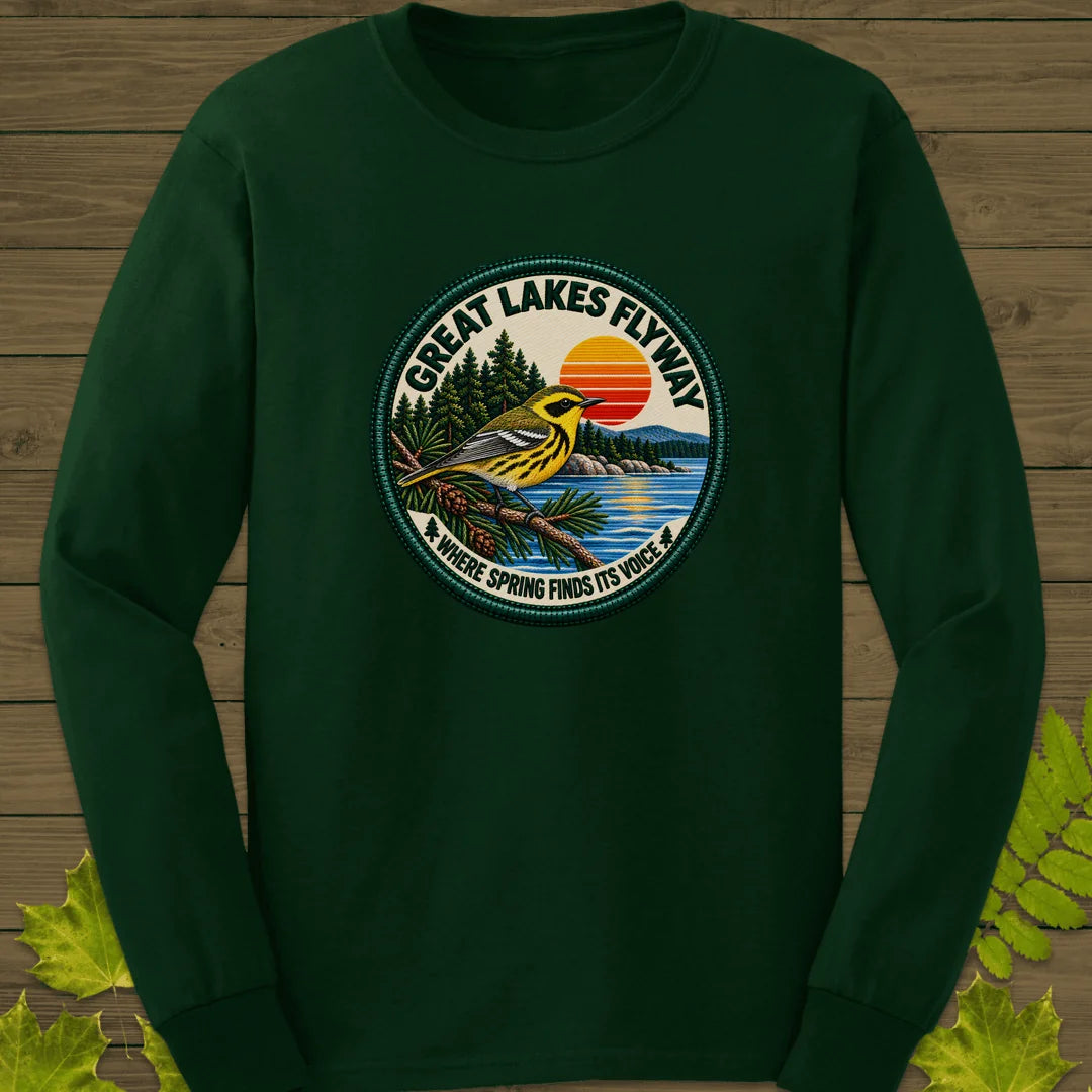 Great Lakes Flyway Long Sleeve in Forest Green