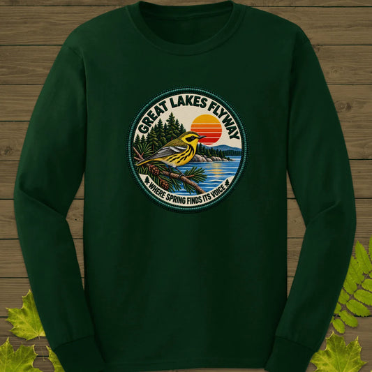 Great Lakes Flyway Long Sleeve in Forest Green