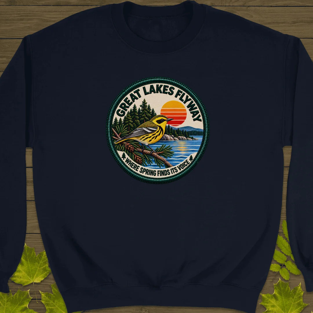 Great Lakes Flyway Sweatshirt in Navy