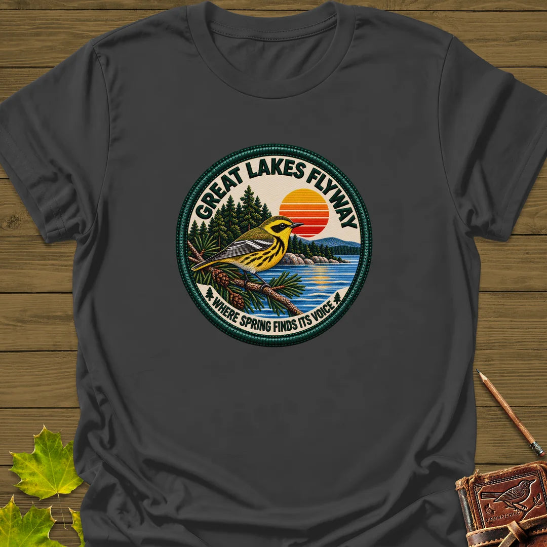 Great Lakes Flyway T-Shirt in Charcoal