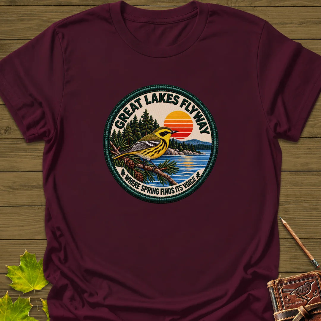 Great Lakes Flyway T-Shirt in Maroon