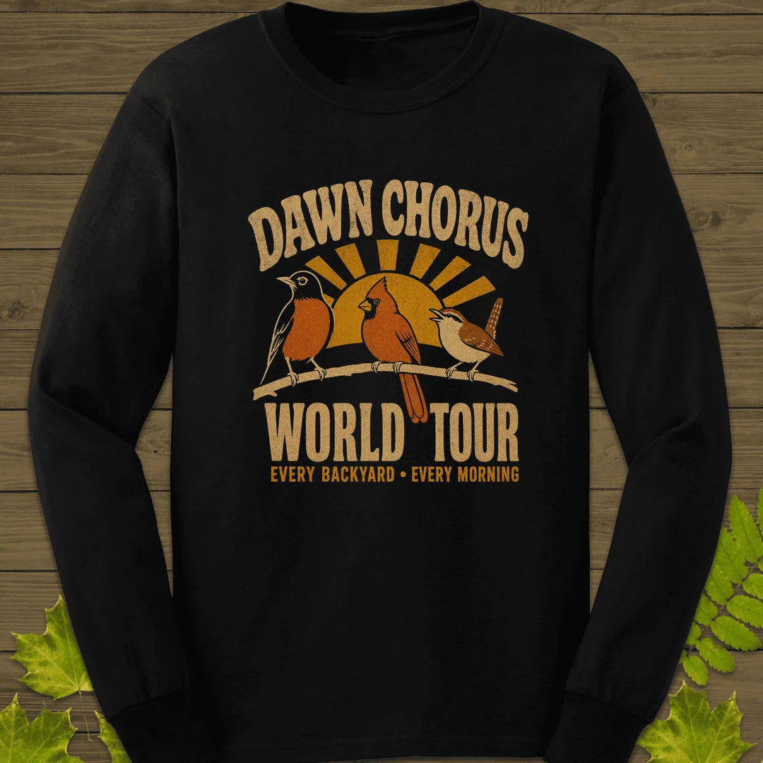 Dawn Chorus Tour Long Sleeve in Black