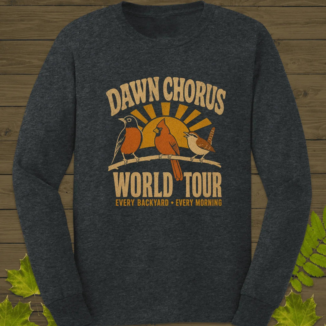 Dawn Chorus Tour Long Sleeve in Dark Heather