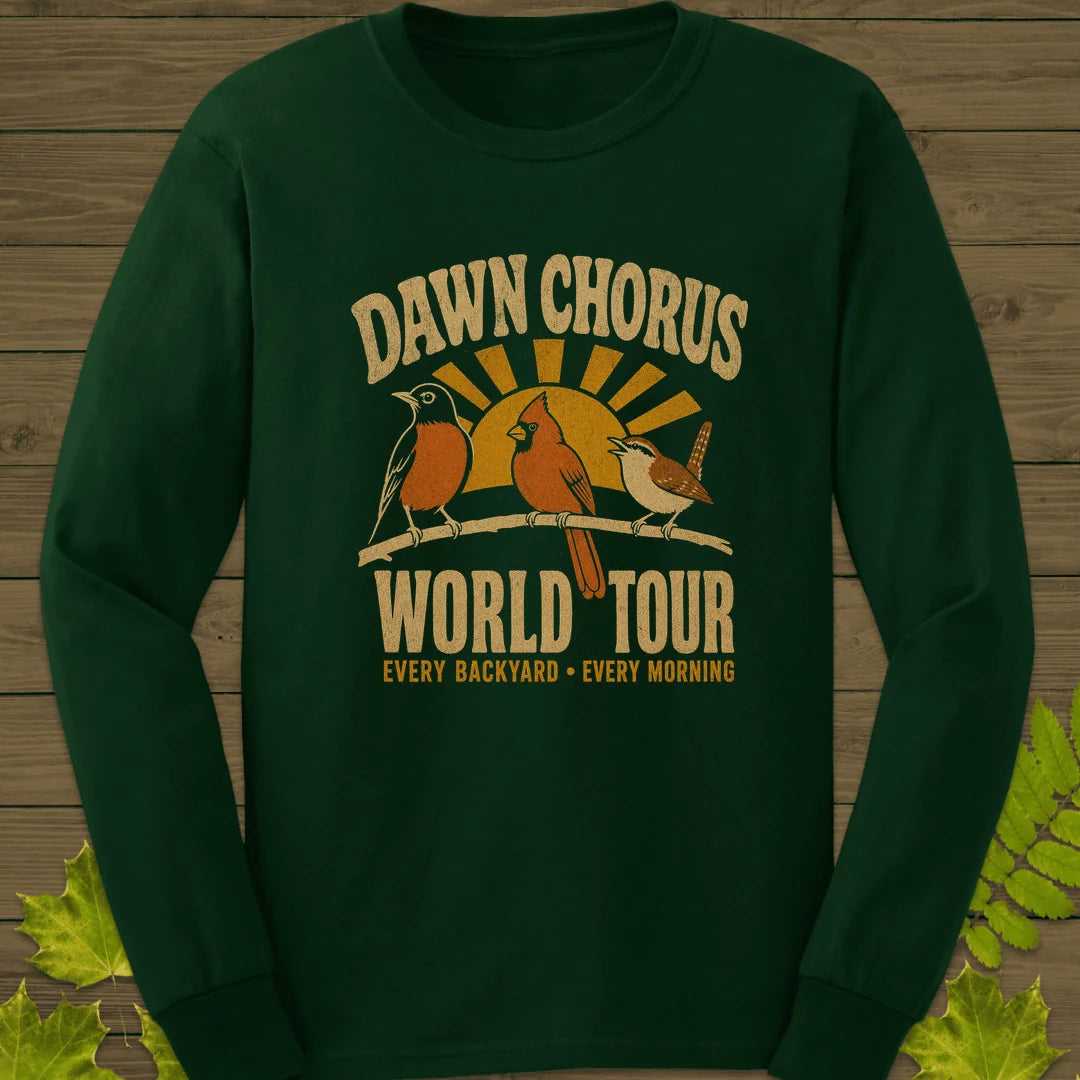 Dawn Chorus Tour Long Sleeve in Forest Green