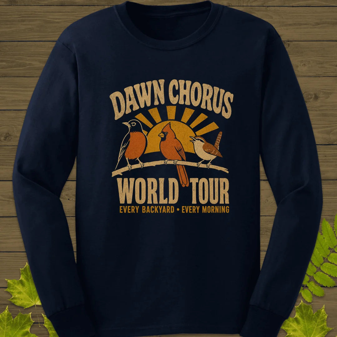 Dawn Chorus Tour Long Sleeve in Navy