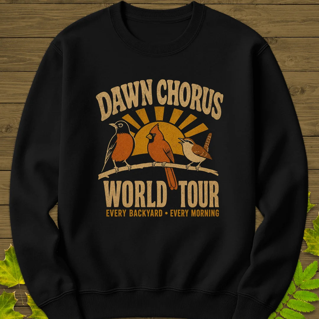 Dawn Chorus Tour Sweatshirt in Black