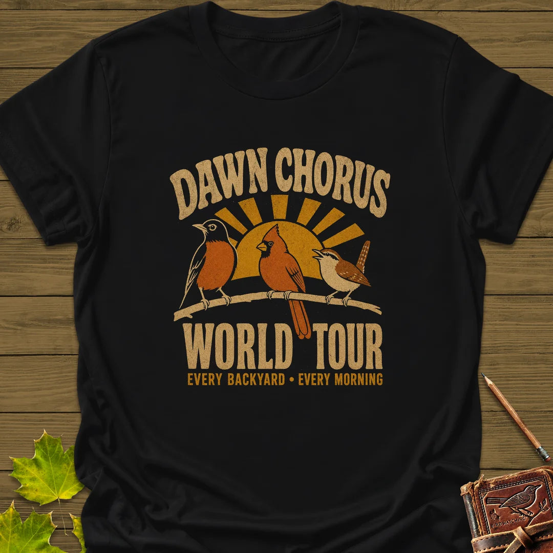 Dawn Chorus Tour T-Shirt in Black