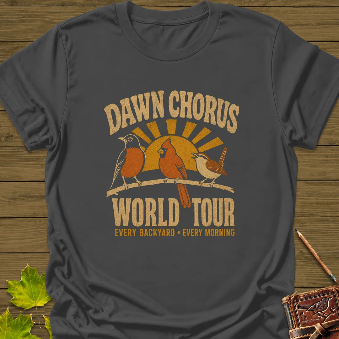 Dawn Chorus Tour T-Shirt in Charcoal