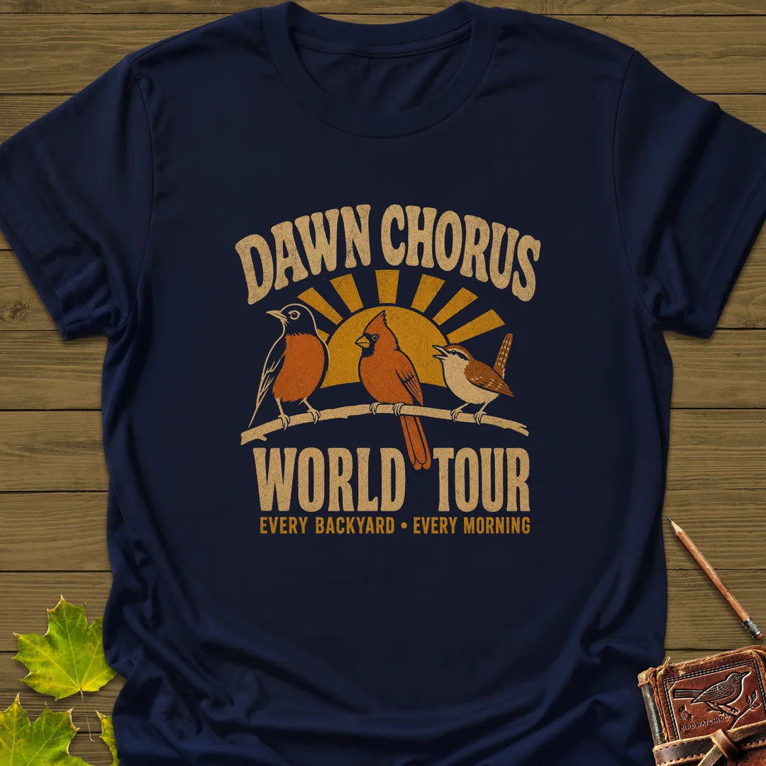 Dawn Chorus Tour T-Shirt in Navy