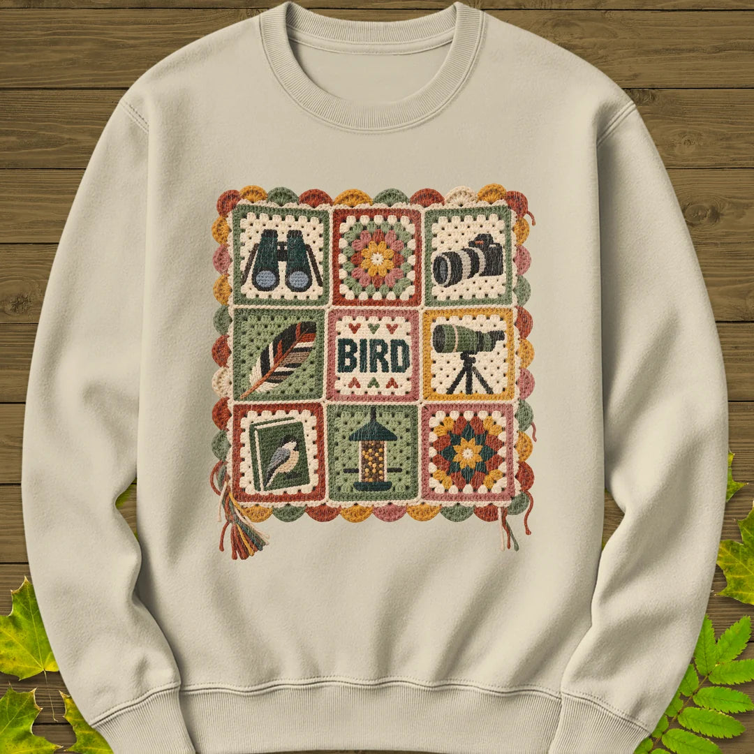 Birder's Sampler Sweatshirt in Sand