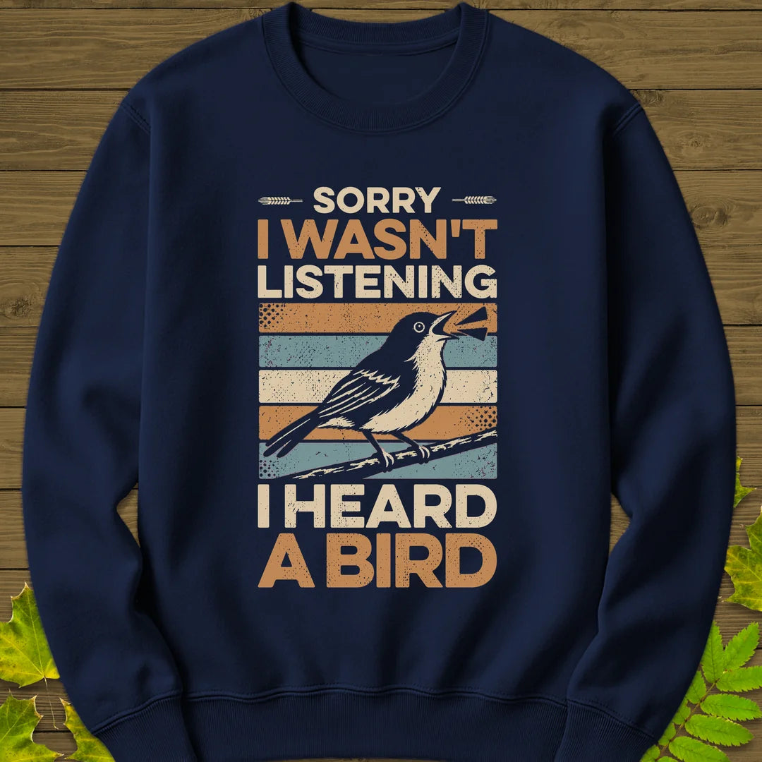 Heard A Bird Sweatshirt in Navy